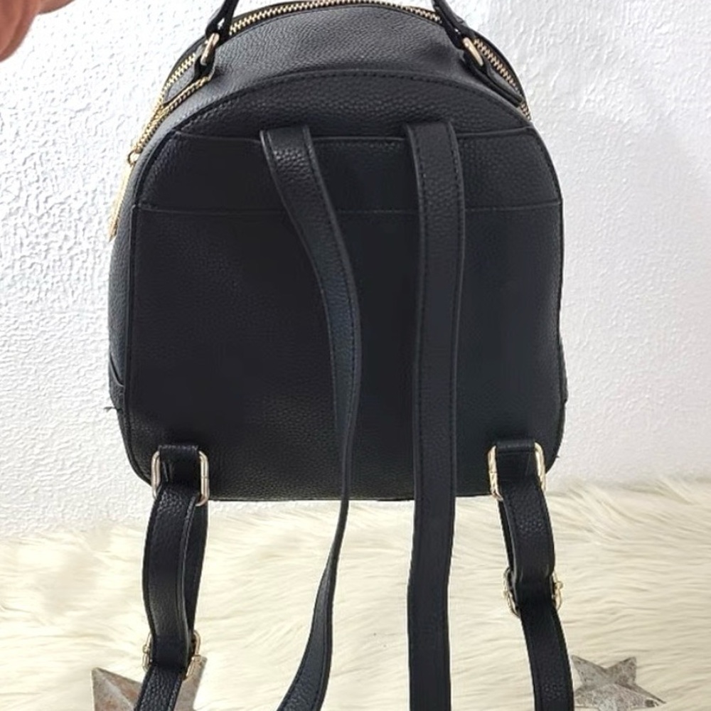 House of Harlow 1960 Black Textured Faux Leather Mini Backpack NWOT - Picture 6 of 10